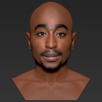 Tupac Shakur bust ready for full color 3D printing - Thumbnail 10