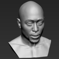 Tupac Shakur bust ready for full color 3D printing - Thumbnail 19