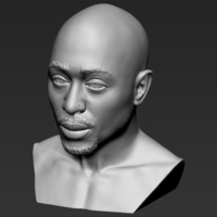 Tupac Shakur bust ready for full color 3D printing - Thumbnail 20