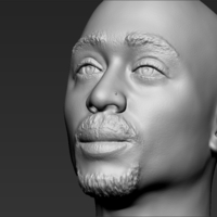 Tupac Shakur bust ready for full color 3D printing - Thumbnail 22