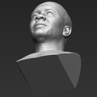 Dr Dre bust 3D printing ready stl obj - Thumbnail 20