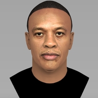 Small Dr Dre bust ready for full color 3D printing 3D Printing 274612