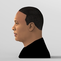 Dr Dre bust ready for full color 3D printing - Thumbnail 4