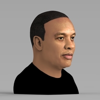 Dr Dre bust ready for full color 3D printing - Thumbnail 5