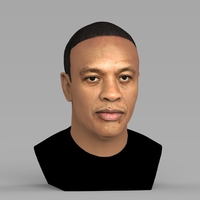 Dr Dre bust ready for full color 3D printing - Thumbnail 6