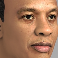 Dr Dre bust ready for full color 3D printing - Thumbnail 8