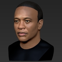 Dr Dre bust ready for full color 3D printing - Thumbnail 10