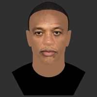 Dr Dre bust ready for full color 3D printing - Thumbnail 11