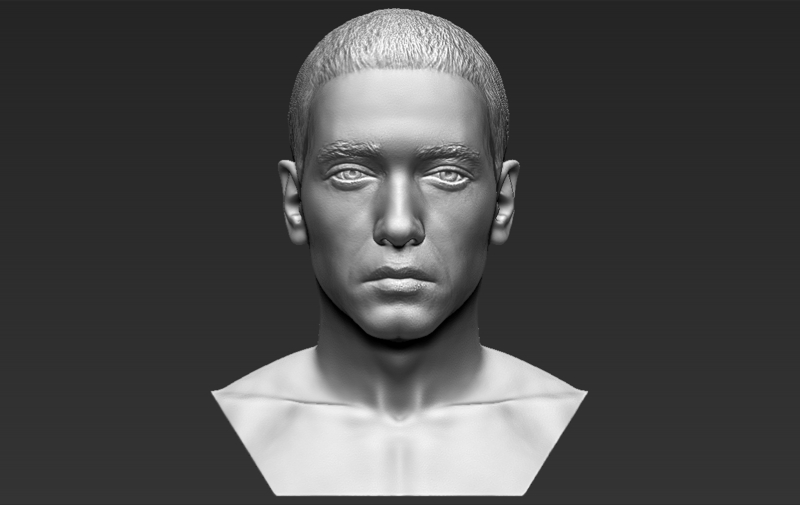 Eminem bust 3D printing ready stl obj formats