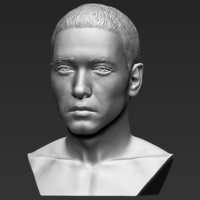 Eminem bust 3D printing ready stl obj formats - Thumbnail 2