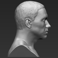 Eminem bust 3D printing ready stl obj formats - Thumbnail 8