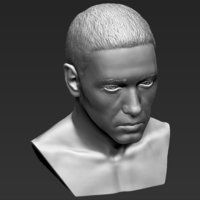 Eminem bust 3D printing ready stl obj formats - Thumbnail 11