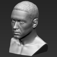 Eminem bust 3D printing ready stl obj formats - Thumbnail 12