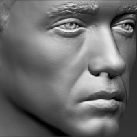 Eminem bust 3D printing ready stl obj formats - Thumbnail 15