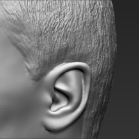Eminem bust 3D printing ready stl obj formats - Thumbnail 19