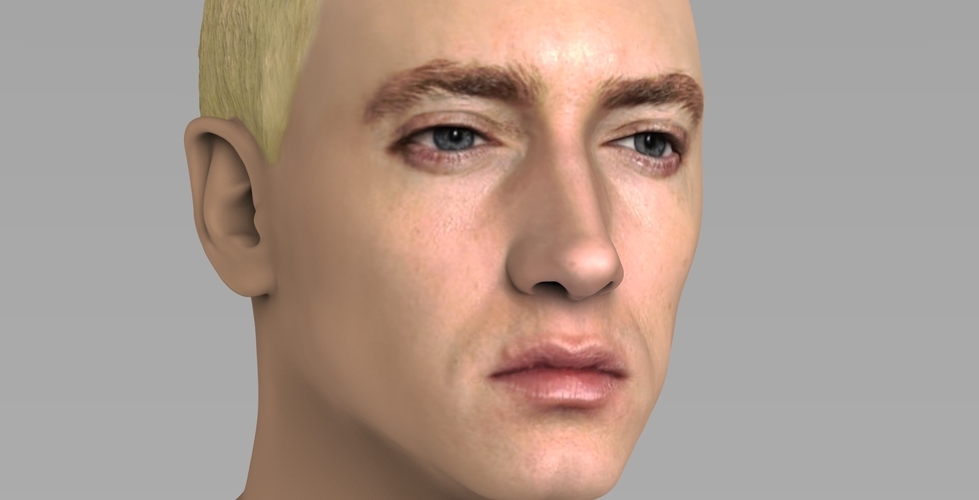 Eminem bust ready for full color 3D printing 3D Print 274665