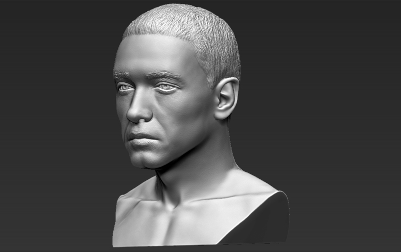 Eminem bust ready for full color 3D printing 3D Print 274671