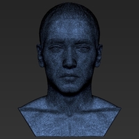 Eminem bust ready for full color 3D printing - Thumbnail 22