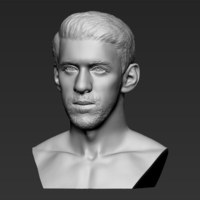 Michael Phelps bust 3D printing ready stl obj formats - Thumbnail 2