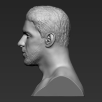 Michael Phelps bust 3D printing ready stl obj formats - Thumbnail 4