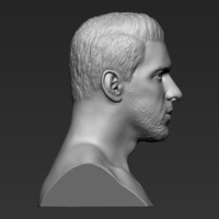 Michael Phelps bust 3D printing ready stl obj formats - Thumbnail 8