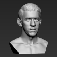 Michael Phelps bust 3D printing ready stl obj formats - Thumbnail 10