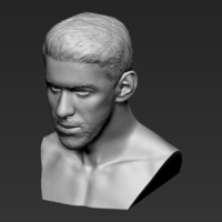 Michael Phelps bust 3D printing ready stl obj formats - Thumbnail 12