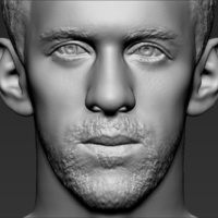 Michael Phelps bust 3D printing ready stl obj formats - Thumbnail 13