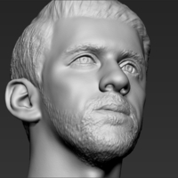 Michael Phelps bust 3D printing ready stl obj formats - Thumbnail 16