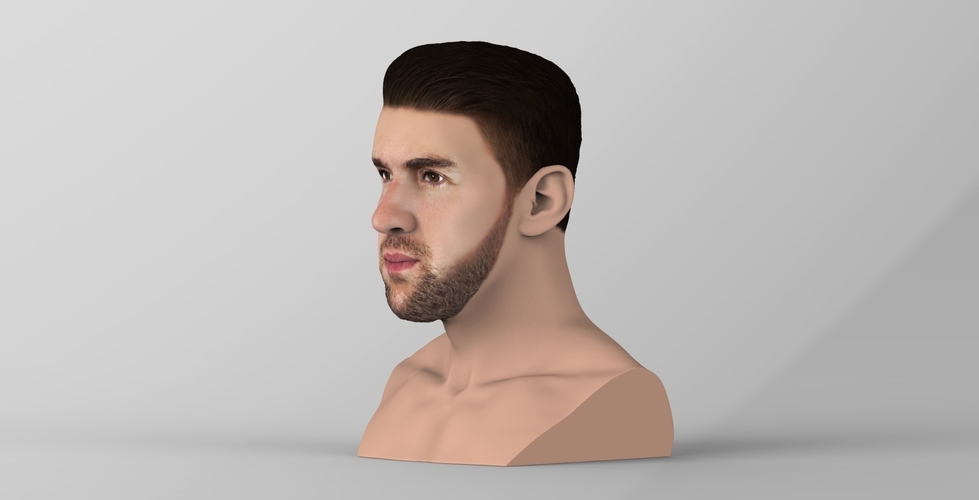 Michael Phelps bust ready for full color 3D printing 3D Print 274704