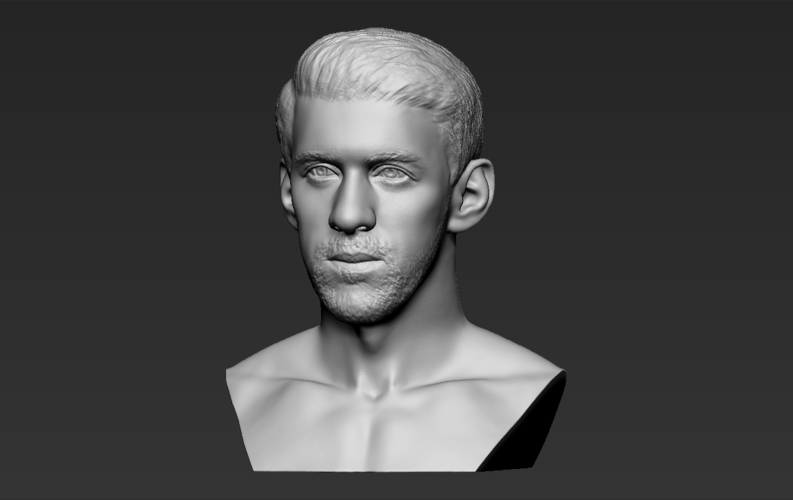 Michael Phelps bust ready for full color 3D printing 3D Print 274714