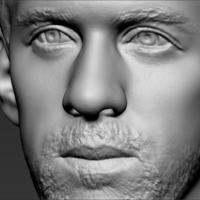 Michael Phelps bust ready for full color 3D printing - Thumbnail 19