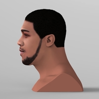 Anthony Joshua bust ready for full color 3D printing - Thumbnail 3