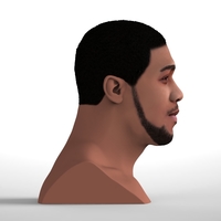 Anthony Joshua bust ready for full color 3D printing - Thumbnail 4