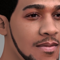 Anthony Joshua bust ready for full color 3D printing - Thumbnail 8