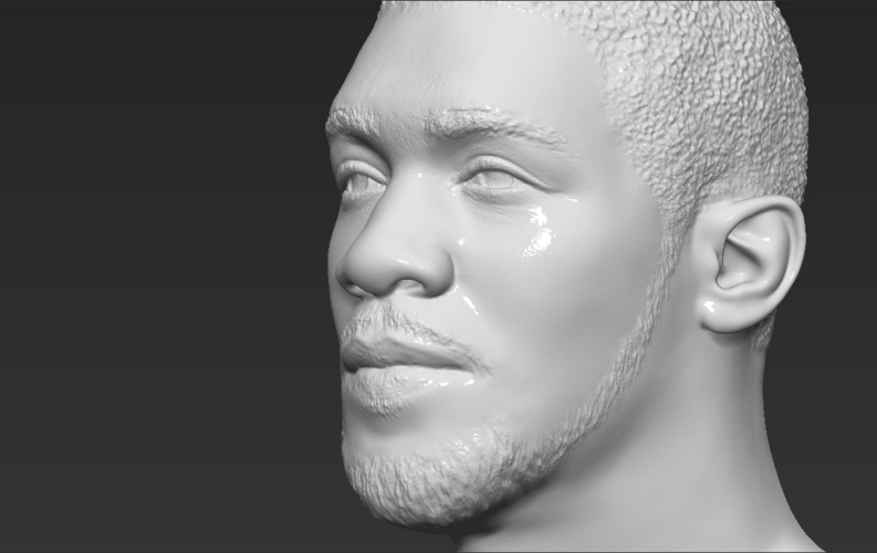 Anthony Joshua bust ready for full color 3D printing 3D Print 274763