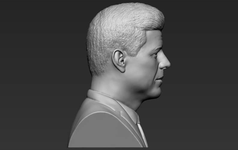 John F Kennedy bust 3D printing ready stl obj 3D Print 274774