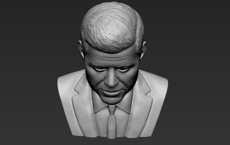 John F Kennedy bust 3D printing ready stl obj 3D Print 274782