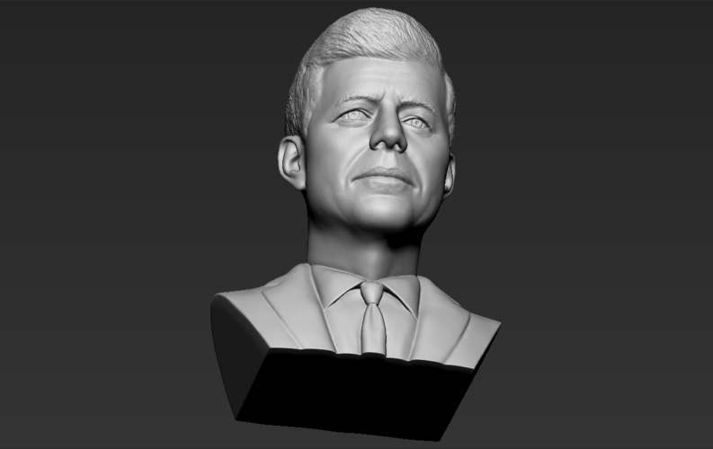 John F Kennedy bust 3D printing ready stl obj 3D Print 274783