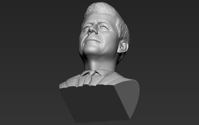 John F Kennedy bust 3D printing ready stl obj 3D Print 274784