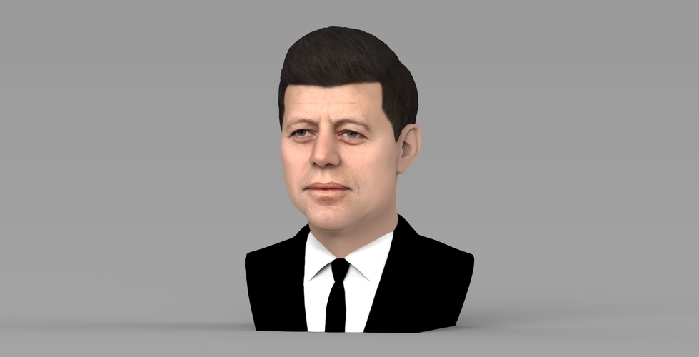 John F Kennedy bust ready for full color 3D printing 3D Print 274791
