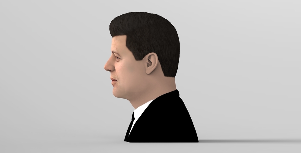 John F Kennedy bust ready for full color 3D printing 3D Print 274793