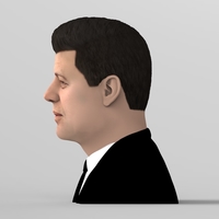 John F Kennedy bust ready for full color 3D printing - Thumbnail 4