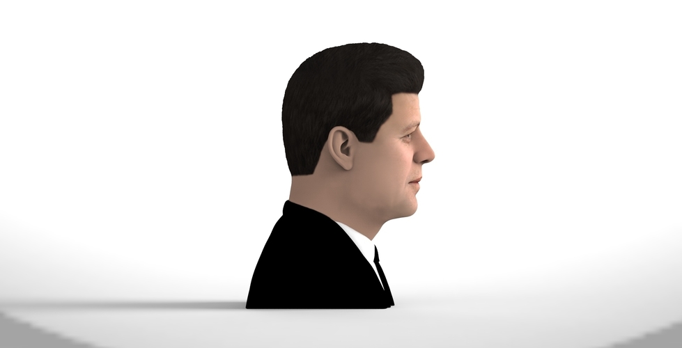John F Kennedy bust ready for full color 3D printing 3D Print 274794