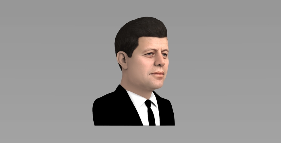 John F Kennedy bust ready for full color 3D printing 3D Print 274795