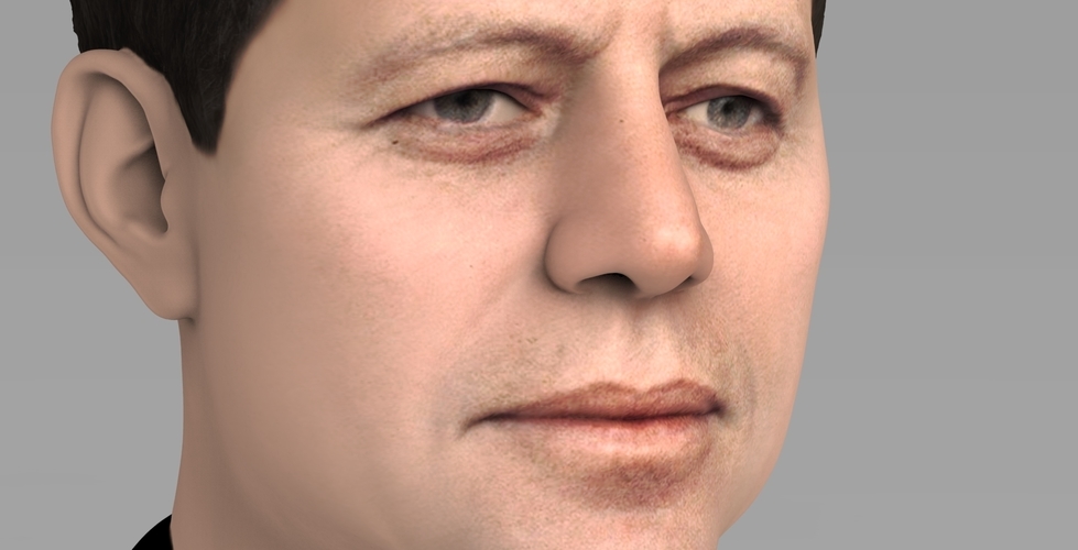 John F Kennedy bust ready for full color 3D printing 3D Print 274797