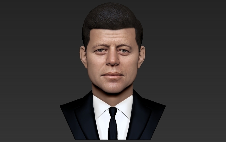 John F Kennedy bust ready for full color 3D printing 3D Print 274798