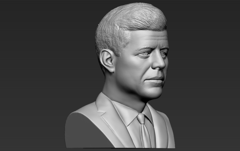 John F Kennedy bust ready for full color 3D printing 3D Print 274805