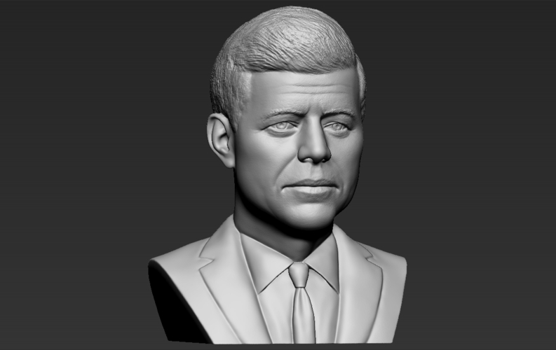 John F Kennedy bust ready for full color 3D printing 3D Print 274806