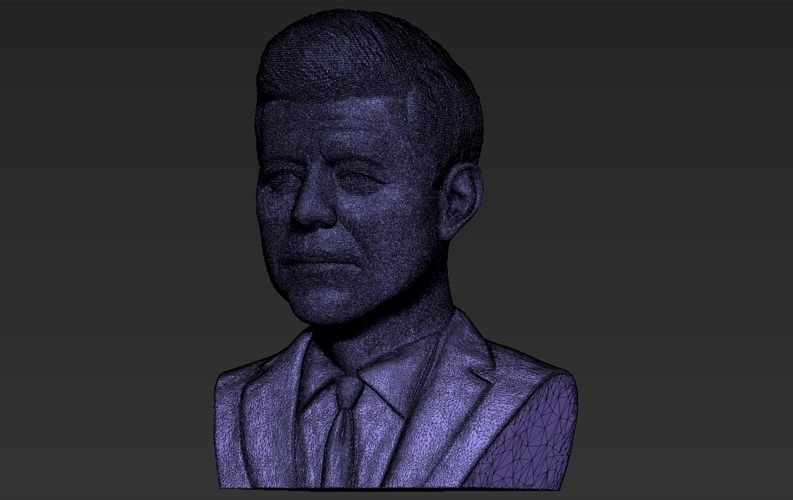 John F Kennedy bust ready for full color 3D printing 3D Print 274812